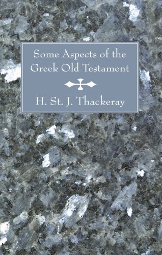 Cover for H. St J. Thackeray · Some Aspects of the Greek Old Testament: (Paperback Book) (2007)