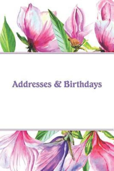 Addresses & Birthdays - Andante Press - Kirjat - Independently Published - 9781794204577 - keskiviikko 16. tammikuuta 2019