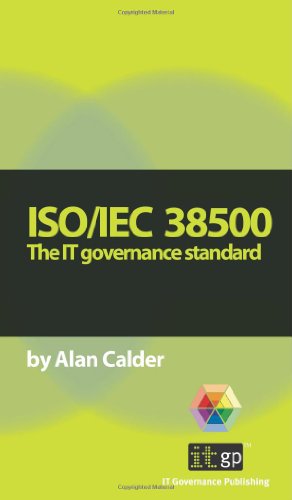 Cover for Alan Calder · Iso / Iec 38500: the It Governance Standard (Pocketbok) (2008)