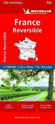 France - reversible - Michelin National Map 722 - Michelin - Boeken - Michelin Editions des Voyages - 9782067259577 - 19 januari 2023