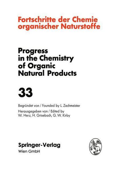 Cover for None · Fortschritte der Chemie Organischer Naturstoffe / Progress in the Chemistry of Organic Natural Products - Fortschritte der Chemie organischer Naturstoffe   Progress in the Chemistry of Organic Natural Products (Hardcover Book) [1976 edition] (1976)