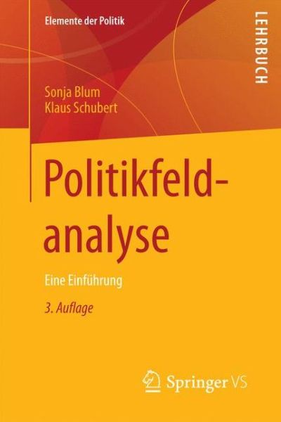 Cover for Blum · Politikfeldanalyse (Buch) (2017)