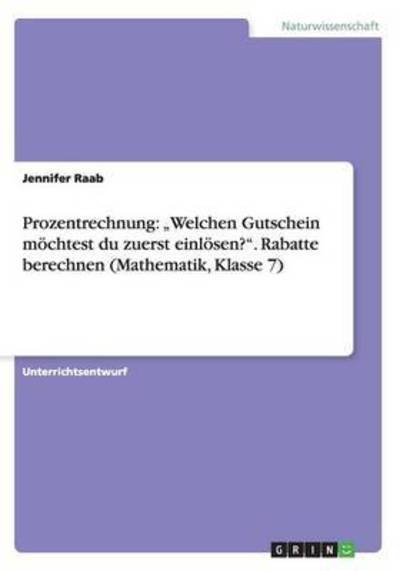 Cover for Raab · Prozentrechnung: &quot;Welchen Gutschei (Bok) (2016)