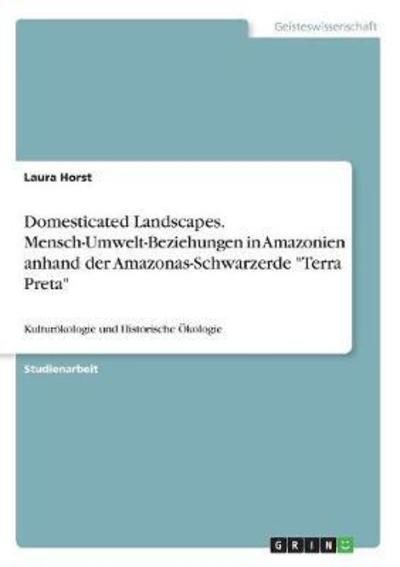 Cover for Horst · Domesticated Landscapes. Mensch-U (Book)