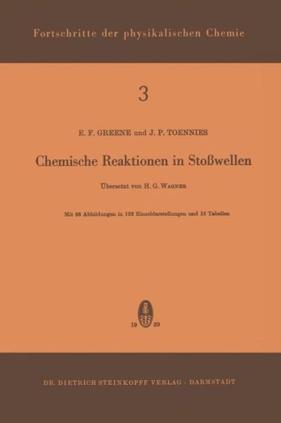 Cover for E F Green · Chemische Reaktionen in Stosswellen - Fortschritte Der Physikalischen Chemie (Paperback Bog) [German edition] (1959)