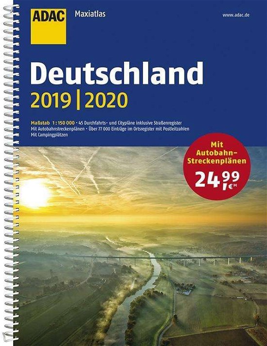 Cover for Mair-Dumont · ADAC Maxiatlas Deutschland 2019/2020 (Book) (2018)