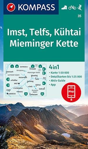 Cover for KOMPASS-Karten GmbH · KOMPASS Wanderkarte 35 Imst, Telfs, Kühtai, Mieminger Kette (Map) (2021)