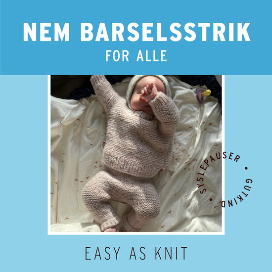 Cover for Easy As Knit · Syslepauser: Nem barselsstrik for alle (Bound Book) [1e uitgave] (2024)