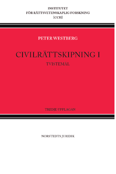 Cover for Peter Westberg · Civilrättskipning I. Tvistemål (Bok) (2021)
