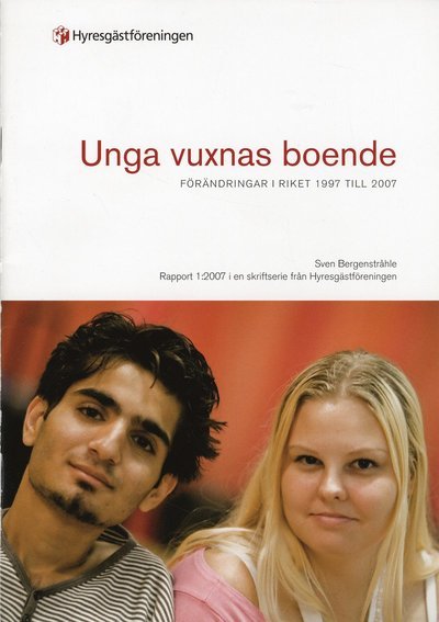 Cover for Sven Bergenstråhle · Unga vuxnas boende 1997-2007 (Book) (2007)