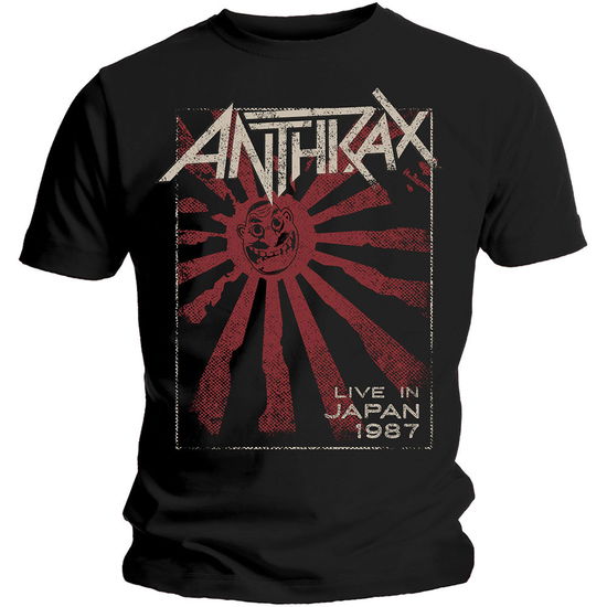 Anthrax Unisex T-Shirt: Live in Japan - Anthrax - Koopwaar - Global - Apparel - 5055979921578 - 