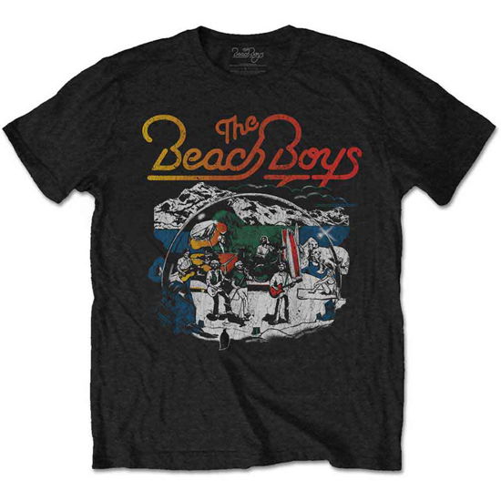 Cover for The Beach Boys · The Beach Boys Unisex T-Shirt: Live Drawing (T-shirt) [size S] [Black - Unisex edition]