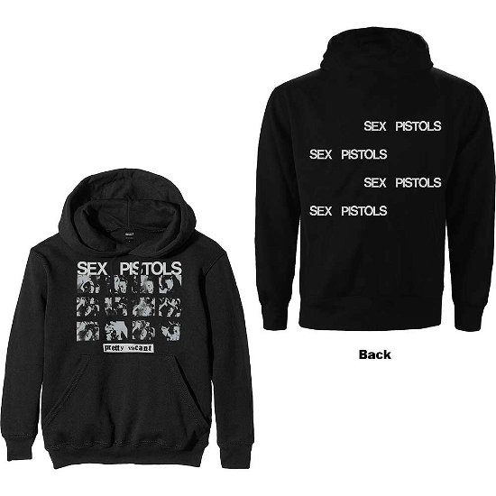 The Sex Pistols Unisex Pullover Hoodie: Pretty Vacant (Back Print) - Sex Pistols - The - Merchandise -  - 5056561008578 - 