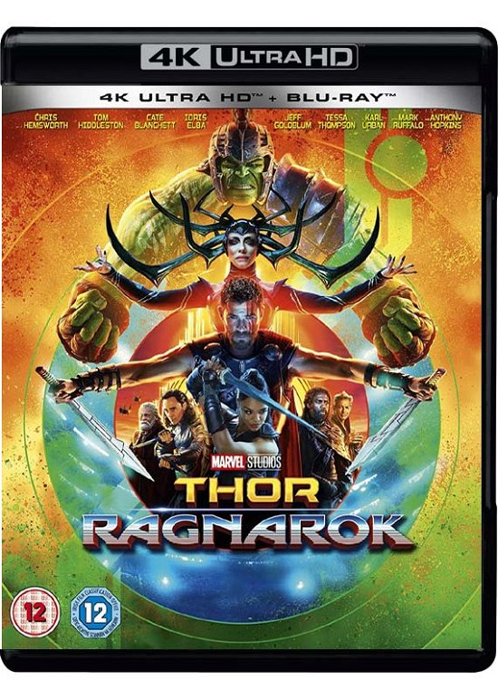 Cover for Thor Ragnarok (4k Blu-ray) (Blu-ray) (2018)