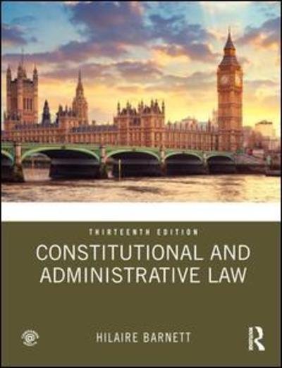 Cover for Hilaire Barnett · Constitutional and Administrative Law (Pocketbok) [13 New edition] (2019)