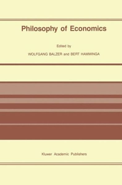 Cover for Bert Hamminga · Philosophy of Economics (Hardcover bog) [Reprinted from ERKENNTNIS, 30:1-2, 1989 edition] (1989)