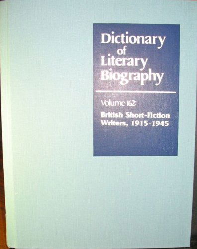 Cover for John Rogers · Dictionary of Literary Biography: British Short Fiction Writers 1915-1945 (Hardcover Book) (1996)