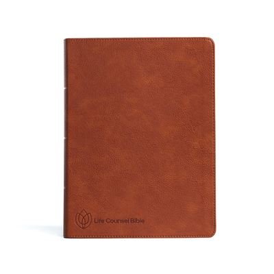 Cover for New Growth Press · CSB Life Counsel Bible, Burnt Sienna LeatherTouch (Book) (2023)
