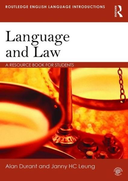 Cover for Alan Durant · Language and Law: A resource book for students - Routledge English Language Introductions (Paperback Bog) (2016)