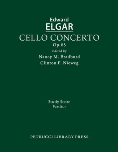 Cover for Edward Elgar · Cello Concerto in e Minor, Op. 85 (Book) (2022)