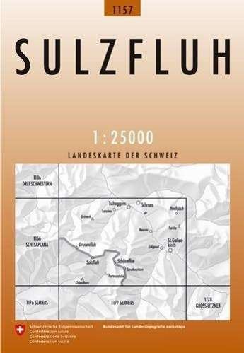 Landeskarte der Schweiz Sulzfluh (Bog) (1999)