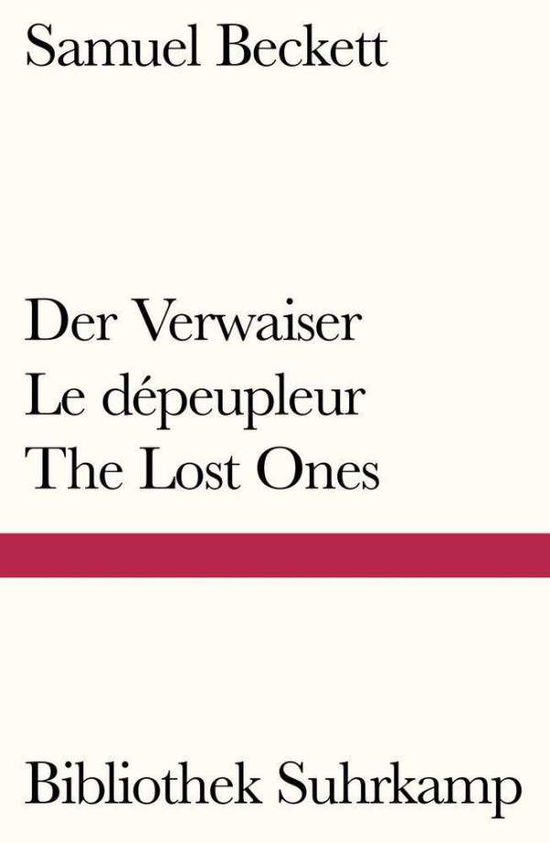 Der Verwaiser. Le dépeupleur. T - Beckett - Książki -  - 9783518241578 - 