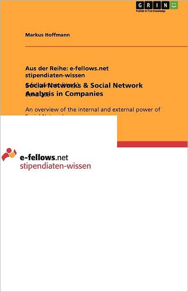 Cover for Hoffmann · Social Networks &amp; Social Netwo (Paperback Book) (2011)