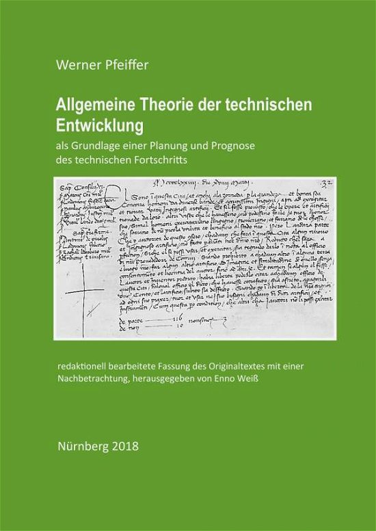Cover for Pfeiffer · Allgemeine Theorie der technis (Bog)
