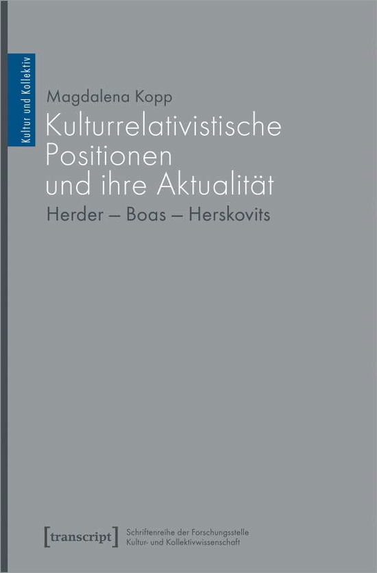 Cover for Kopp · Kulturrelativistische Positionen u (Book)