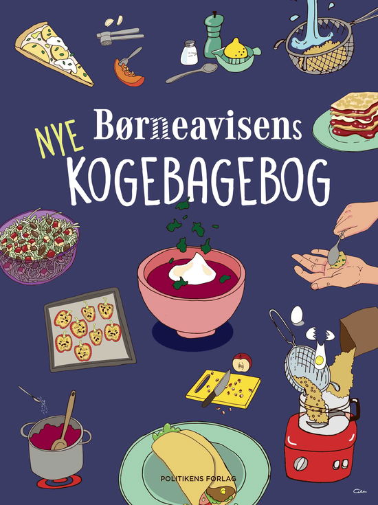 Cover for Børneavisen · Børneavisens nye kogebagebog (Innbunden bok) [1. utgave] (2023)