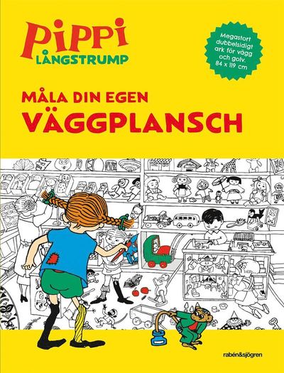 Cover for Astrid Lindgren · Pippi målarbok. Måla din egen väggplansch (Stationery) (2018)