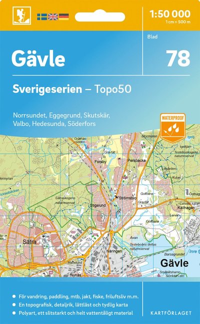 Cover for Gavle - Sverigeserien Topo50 (Map) (2025)