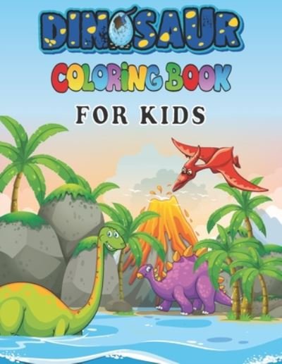 Cover for Ouaayi Zineb · Dinosaur Coloring Books For Kids (Pocketbok) (2020)