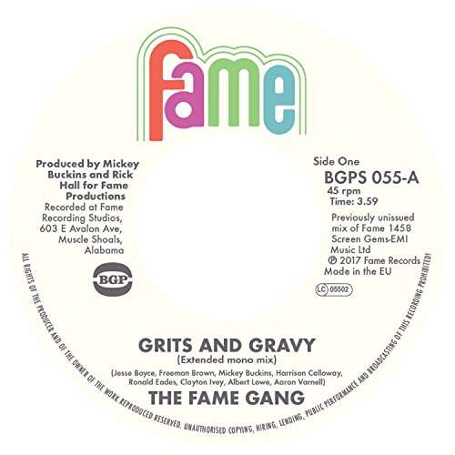 Grits & Gravy - The Fame Gang - Muziek - BGP - 0029667018579 - 10 maart 2017