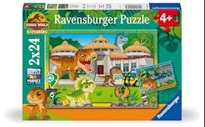 Cover for Ravensburger · Legpuzzel Jurassic World Explorers 2x24st. (Brinquedos) (2024)