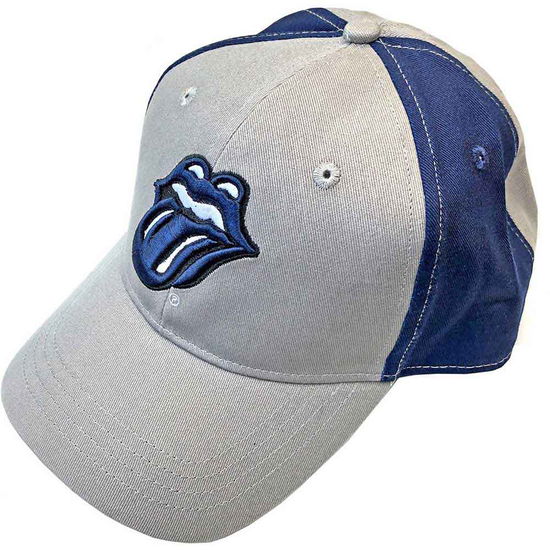 Cover for The Rolling Stones · The Rolling Stones Unisex Baseball Cap: Navy Tongue (2 Tone) (Bekleidung) [Grey, Blue - Unisex edition]