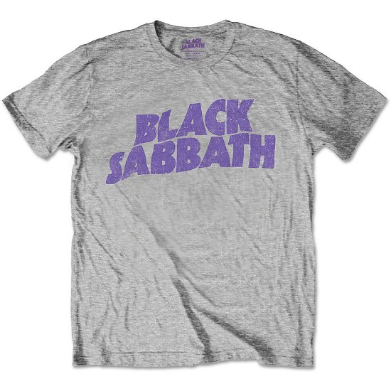 Black Sabbath Kids T-Shirt: Wavy Logo (11-12 Years) - Black Sabbath - Mercancía -  - 5056368626579 - 
