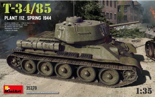 Cover for MiniArt · 1/35 T/34/85 Plant 112, Spring 1944 (5/23) * (Leksaker)