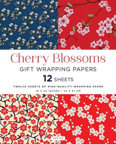 Cover for Tuttle Publishing · Cherry Blossoms Gift Wrapping Papers - 12 Sheets: 18 x 24 inch (45 x 61 cm) Wrapping Paper (Paperback Bog) (2017)