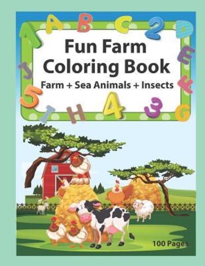 Cover for Krissmile · Fun Farm Coloring Book (Paperback Book) (2019)