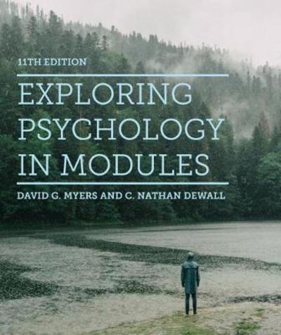 Cover for David G. Myers · Exploring Psychology in Modules (Paperback Book) [11st ed. 2019 edition] (2018)