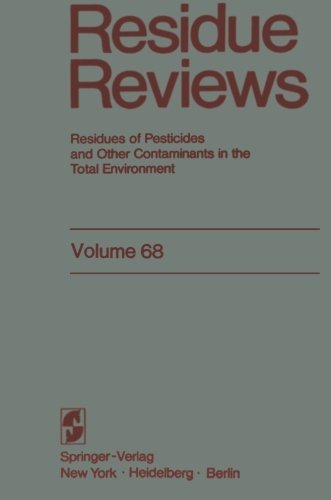 Residue Reviews: Residues of Pesticides and Other Contaminants in the Total Environment - Reviews of Environmental Contamination and Toxicology - Francis A. Gunther - Livros - Springer-Verlag New York Inc. - 9781461263579 - 5 de outubro de 2011