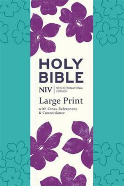 Cover for New International Version · NIV Large Print Single-Column Deluxe Reference Bible: Teal Soft-tone - New International Version (Paperback Book) [Large Type / Large Print edition] (2017)