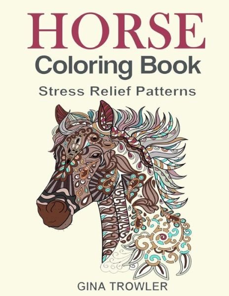 Cover for Gina Trowler · Horse Coloring Book (Paperback Book) (2016)