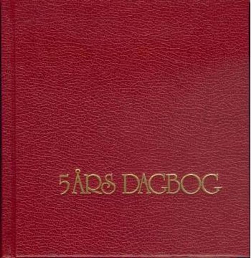 Cover for Ingen Forfatter · 5 års dagbog, rød (Bound Book) [1. Painos] (2006)