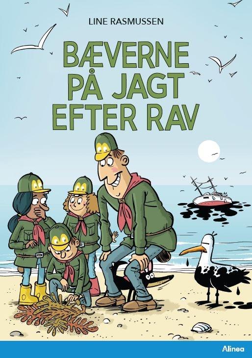 Cover for Line Rasmussen · Læseklub: Bæverne på jagt efter rav, Blå Læseklub (Gebundesens Buch) [1. Ausgabe] (2022)