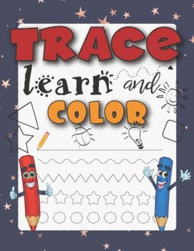 Cover for Happy Blue Elephant · Trace Learn And Color (Paperback Book) (2020)