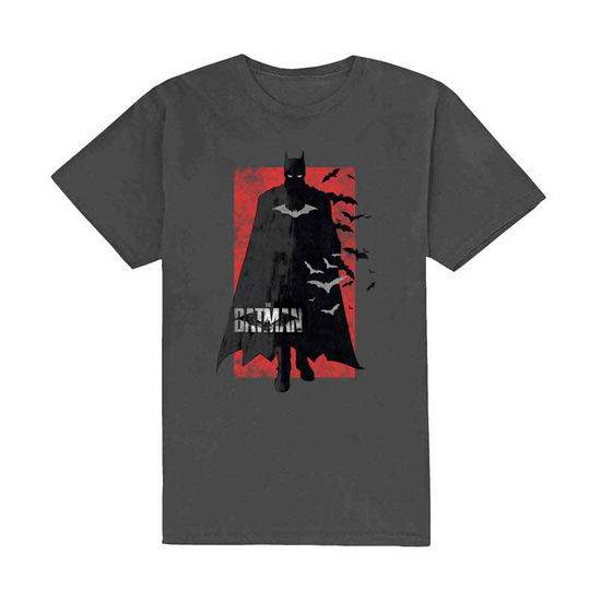 Cover for DC Comics · DC Comics Unisex T-Shirt: The Batman Distressed Logo (Charcoal Grey) (T-shirt)