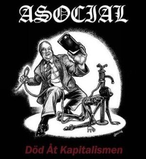 Cover for Asocial · Död Åt Kapitalismen (LP) (2019)