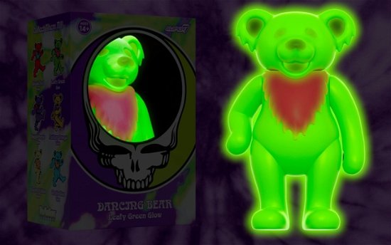 Grateful Dead - Dancing Bear Glow (Leafy Green) Reaction Figure - Grateful Dead - Merchandise - SUPER 7 - 0840049822580 - 